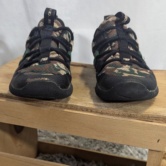 New Balance Playgruv V1 Bungee Running Shoe Black/Team Forest Green/Bison Size 2 - Picture 4 of 13